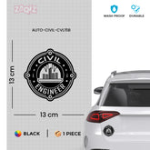 Civil Engineer Awareness Tag for Drivers